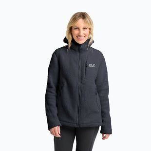 Кофта флісова жіноча Jack Wolfskin Cradle Mountain Pile Full Zip phantom