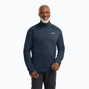 Кофта трекінгова чоловіча Jack Wolfskin Peak District Full Zip midnight sky