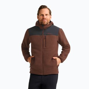 Кофта флісова чоловіча Jack Wolfskin Kammweg Pile Fz hot choc