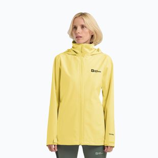 Куртка-дощовик жіноча Jack Wolfskin Trailtime 2L lemon ice