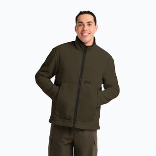 Кофта флісова чоловіча Jack Wolfskin Stone Lite obsidian moss