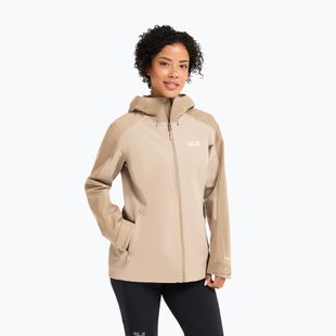 Куртка дощовик жіноча Jack Wolfskin Wildbound 2L oyster