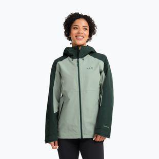 Куртка дощовик жіноча Jack Wolfskin Wildbound 2L green zinnia