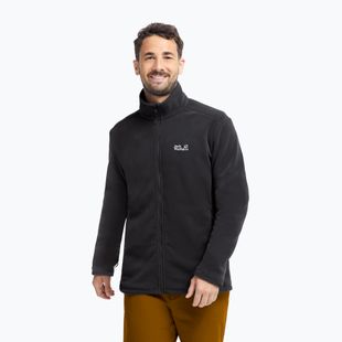 Кофта флісова чоловіча Jack Wolfskin Taunus 200 Full Zip black