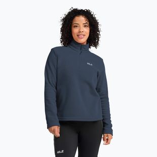 Кофта флісова жіноча Jack Wolfskin Taunus 100 Half Zip midnight sky