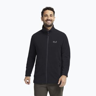 Кофта флісова чоловіча Jack Wolfskin Taunus 100 Full Zip black