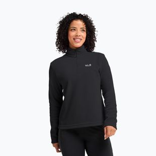 Кофта флісова жіноча Jack Wolfskin Taunus 100 Half Zip black