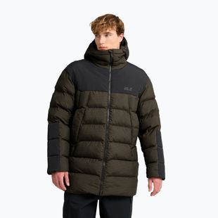 Куртка утеплена чоловіча Jack Wolfskin Icy Hollow Hooded obsidian moss