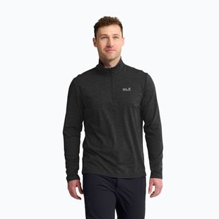 Кофта флісова чоловіча Jack Wolfskin Trail Half Zip black