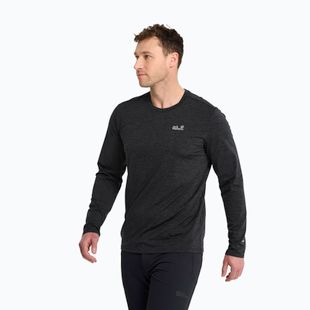 Лонгслів трекінговий чоловічий Jack Wolfskin Trail black