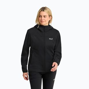 Куртка софтшелл жіноча Jack Wolfskin Windhain 2 Hoody black