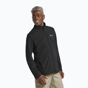 Кофта флісова чоловіча Jack Wolfskin Wild Rebel 200 Full Zip paw black