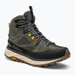 Взуття трекінгове чоловіче Jack Wolfskin Terraquest Texapore Mid зелене 4056381_4143_075