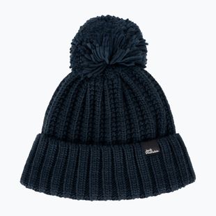 Жіноча зимова шапка Jack Wolfskin Highloft Knit Beanie нічна синя