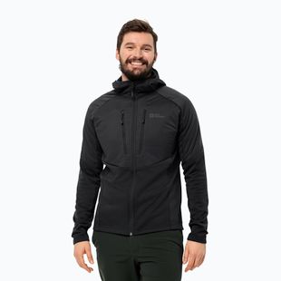 Чоловіча гібридна куртка Jack Wolfskin Alpgrat Pro Ins Fz чорна