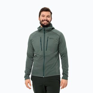 Чоловіча гібридна куртка Jack Wolfskin Alpgrat Pro Ins Fz hedge green