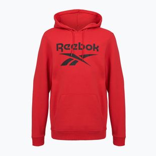 Чоловіча толстовка з флісу Reebok Identity з великим логотипом векред/чорний