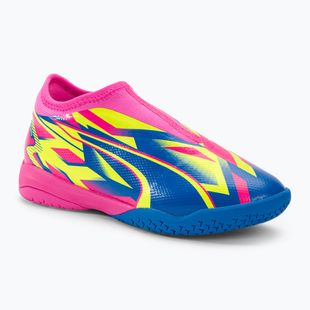 Футбольні бутси дитячі PUMA Ultra Match Ll Energy It+Mid Jr luminous pink/ultra blue/yellow alert