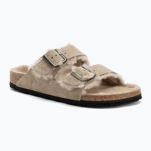 Шльопанці BIRKENSTOCK Arizona Shearling SL Narrow taupe