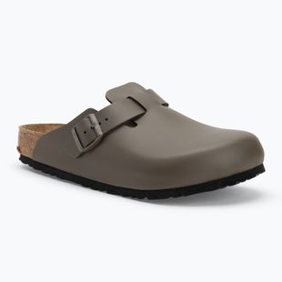 Шльопанці BIRKENSTOCK Boston NL Regular smooth leather concrete gray