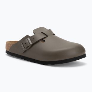 Шльопанці BIRKENSTOCK Boston NL Narrow smooth leather concrete gray