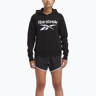 Жіночий флісовий світшот Reebok Identity з великим логотипом чорний