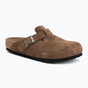 Шльопанці BIRKENSTOCK Boston Suede Leather dark tea