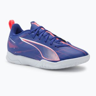 Кросівки футбольні дитячі PUMA Ultra 5 Play IT Jr lapis lazuli/puma white/sunset gloe