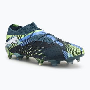 Футбольні бутси PUMA Future 7 Ultimate Low FG/AG сіре небо / білі футбольні бутси PUMA Future 7 Ultimate Low FG/AG сіре небо / білі футбольні бутси
