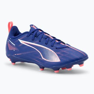 Кросівки футбольні дитячі PUMA Ultra 5 Play FG/AG Jr lapis lazuli/puma white/sunset glow