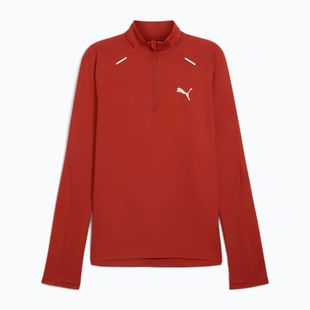 Кофта для бігу чоловіча PUMA Run Cloudspun 1/4 Zip mars red