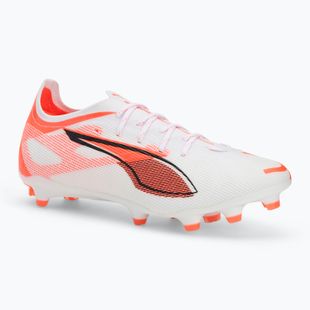 Кросівки футбольні чоловічі PUMA Ultra 5 Pro FG/AG puma white/puma black/glowing red