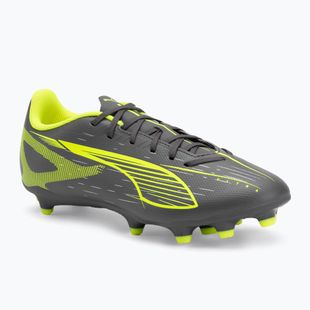 Кросівки футбольні PUMA Ultra 5 Play FG/AG matte aged silver/yellow alert/puma aged silver