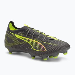 Кросівки футбольні чоловічі PUMA Ultra 5 Pro FG/AG matte aged silver/yellow alert/sun struck