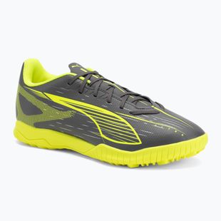 Кросівки футбольні чоловічі PUMA Ultra 5 Play TT matte aged silver/yellow alert/puma aged silver