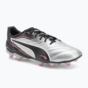 Кросівки футбольні чоловічі PUMA King Pro FG/AG puma silver/puma black/sun struck/puma white