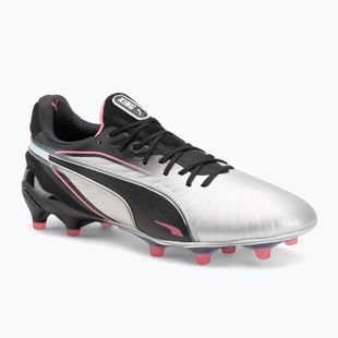 Кросівки футбольні чоловічі PUMA King Ultimate FG/AG puma silver/puma black/sun struck/puma white