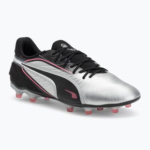 Кросівки футбольні чоловічі PUMA King Match FG/AG puma silver/puma black/sun struck/puma white