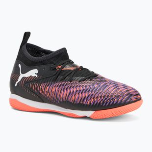 Кросівки футбольні дитячі PUMA Future 8 Match IT + Mid puma black/ puma white/ glowing red