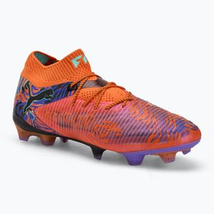 Кросівки футбольні чоловічі PUMA Future 8 Ultimate Creativity FG orange poppy/dark amethyst/electric peppermint/black