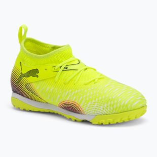 Кросівки футбольні дитячі PUMA Future 8 Match TT + Mid yellow alert/ puma black/ sun struck