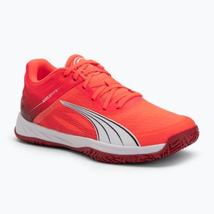 Кросівки гандбольні PUMA Accelerate Turbo glowing red/white/dark crimson/black