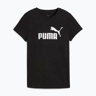 Футболка жіноча PUMA ESS Metallic No. 1 Logo Tee puma black/metallic silver