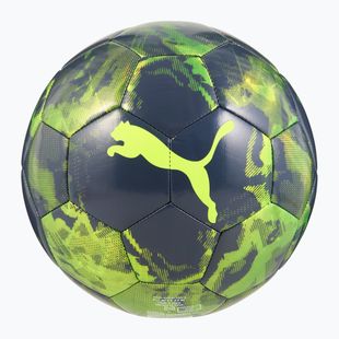 PUMA Cup Football Graphic жовтий сигнал тривоги/зелені відблиски/галактичний сірий розмір 5
