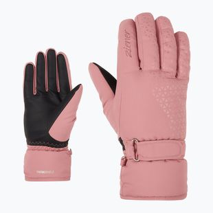 Рукавиці лижні жіночі ZIENER Kisar Aquashield rose blossom