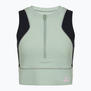 Лонгслів термічний жіночий BOGNER FIRE+ICE Caia 1/4 Zip eucalyptus