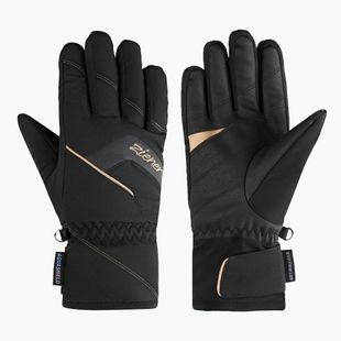 Рукавиці гірськолижні жіночі ZIENER Karion-Z AS black/gold