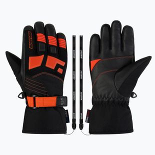 Рукавиці гірськолижні дитячі ZIENER Lukian-Z AS black/orange red