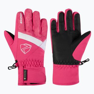 Рукавиці гірськолижні дитячі ZIENER Leif GTX-Z tie-dye pop pink