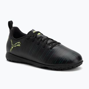 Кросівки футбольні дитячі PUMA Future 8 Play TT Jr puma black/fizzy light/green terrain